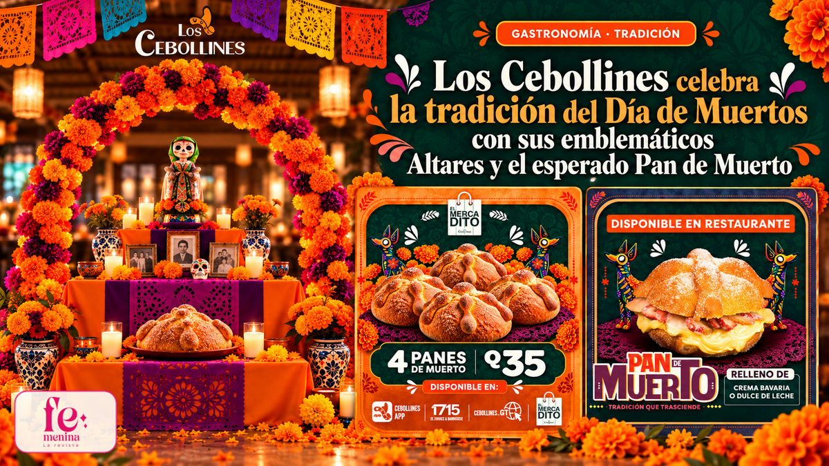 Los Cebollines celebra la tradición del Día de Muertos con sus emblemáticos Altares y el esperado Pan de Muerto