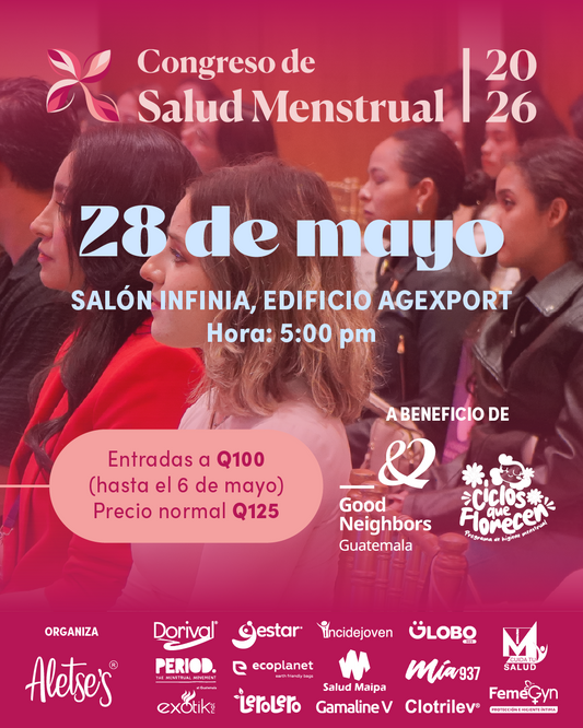 Guatemala será sede del 3er. Congreso de Salud Menstrual: Educación, Arte e Impacto Social