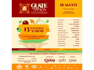 GUATE A LA PANZA REGRESA A ANTIGUA GUATEMALA CON 13 MAESTROS DEL SABOR Y UNA EXPERIENCIA GASTRONÓMICA SIN PRECEDENTES