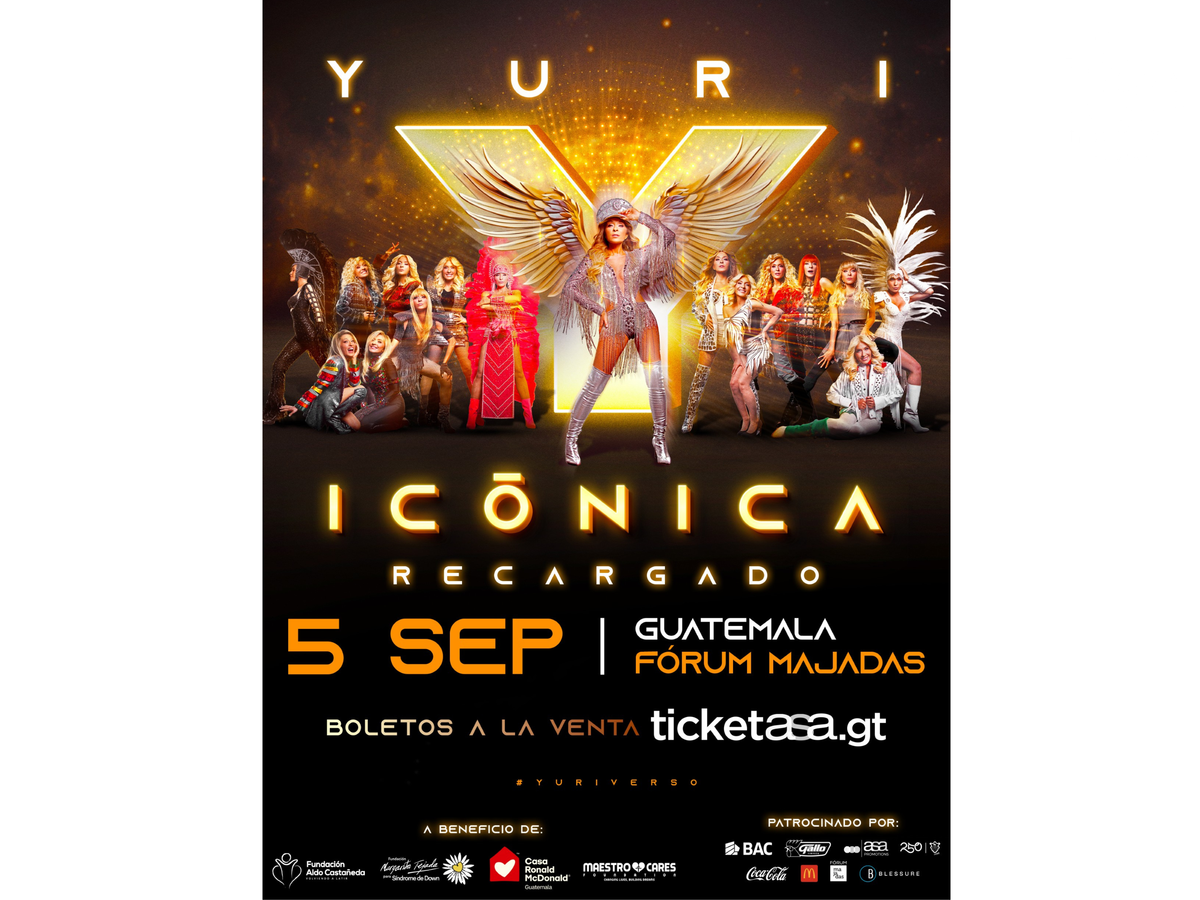 Yuri llega a Guatemala para una noche de música con causa