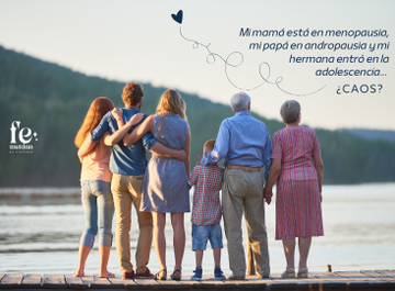 Mi mamá está en menopausia, mi papá en andropausia y mi hermana entró en la adolescencia… ¿Caos?